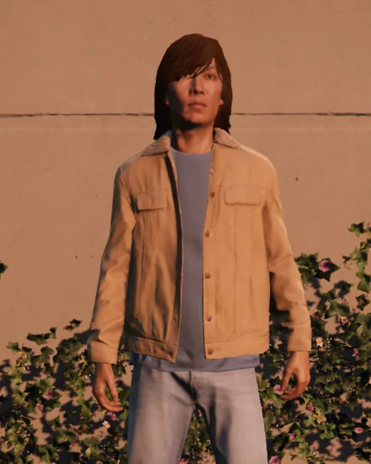 Le vendeur à la veste beige