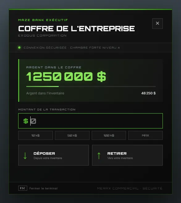 Le coffre-fort