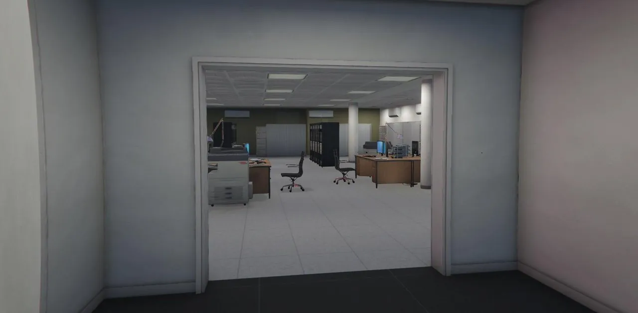 Le plateau de bureaux meublé