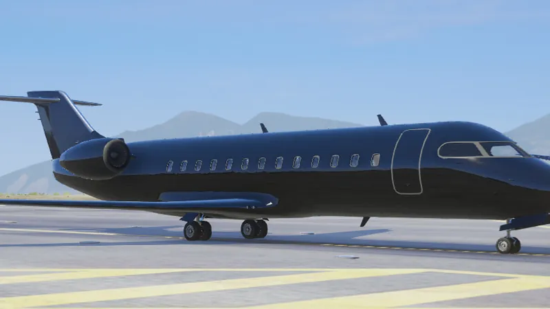 Un jet sur le tarmac