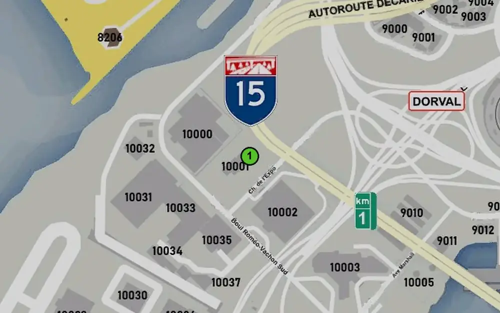 Carte du Bureau des permis