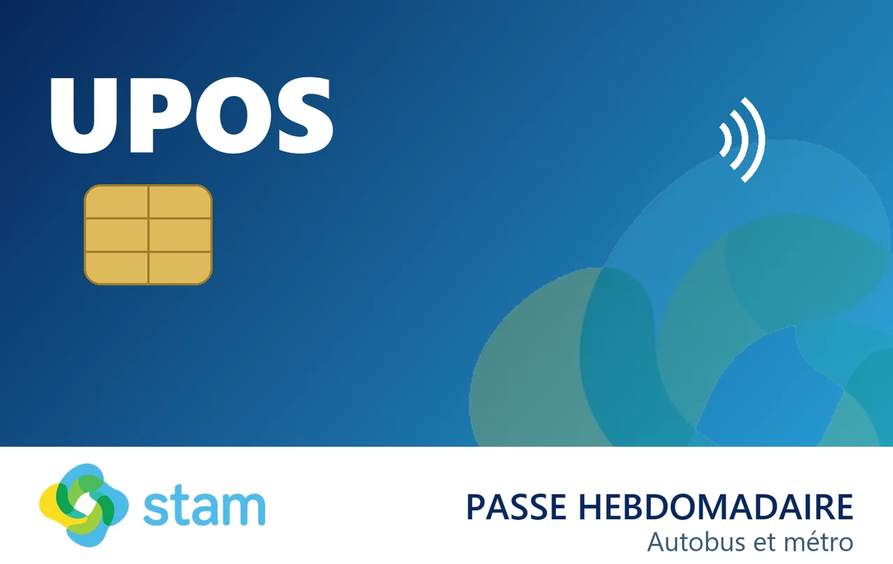 La carte UPOS, passe hebdomadaire STAM