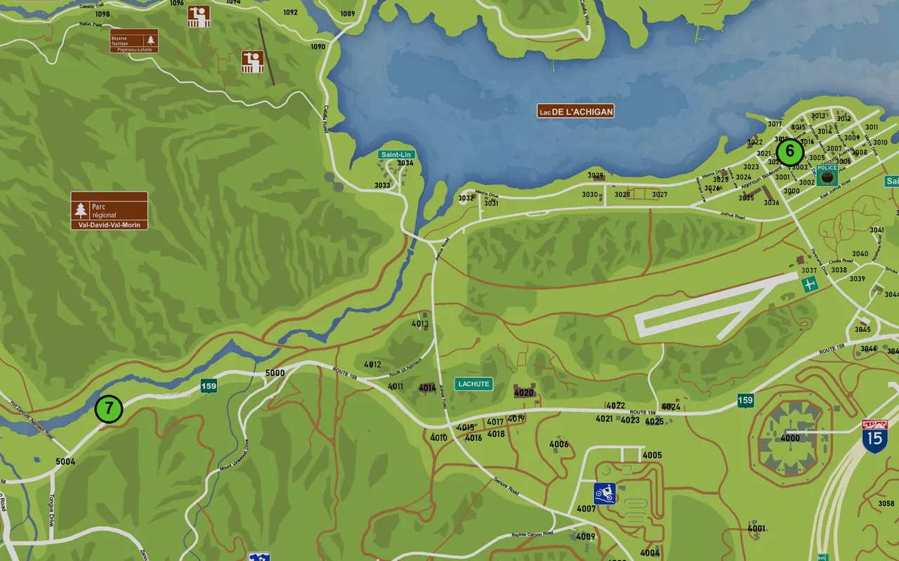 Carte : 6. Ammunation, 7. Ammunation