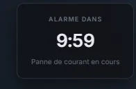 Le compte à rebours de l'alarme