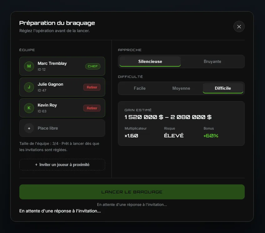 Le lobby du planificateur