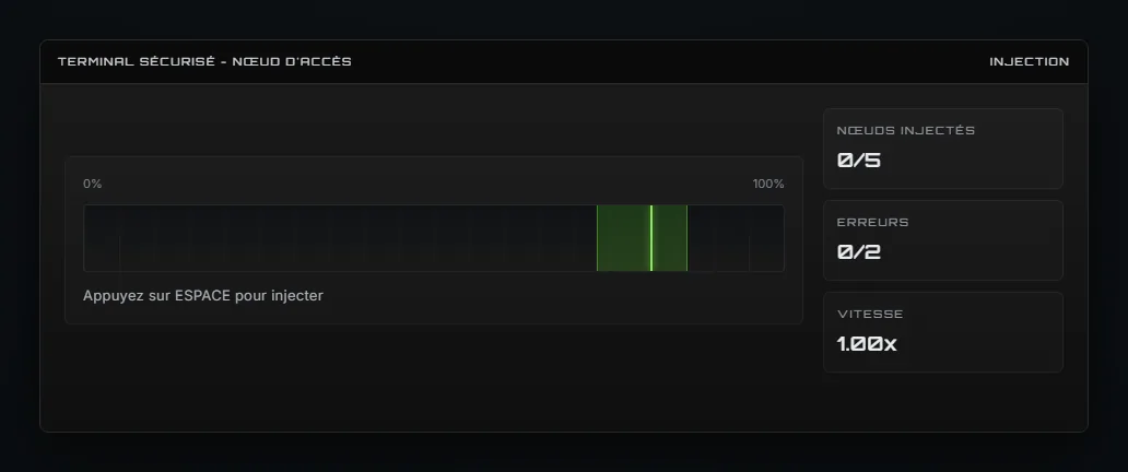 Le mini-jeu du terminal