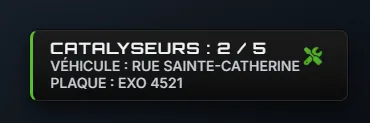Le HUD des catalyseurs