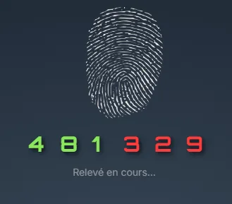 Le relevé d'empreintes sur le clavier